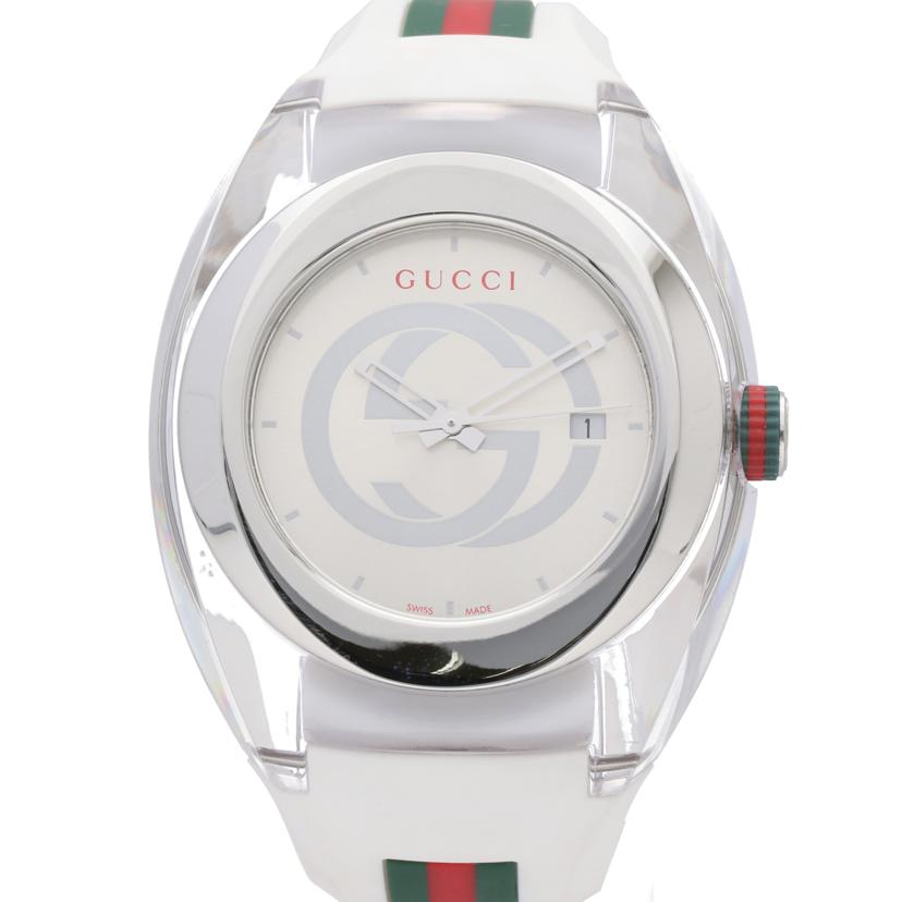 GUCCI グッチ/シンク・ホワイト/メンズ/クオーツ/YA137102//184*****/ABランク/75