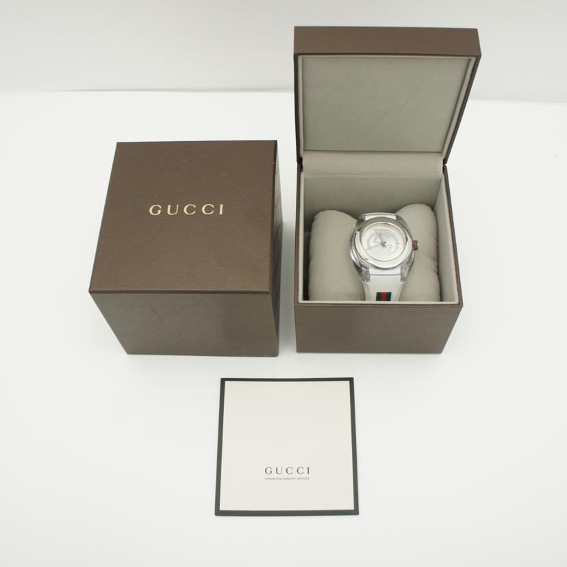 GUCCI グッチ/シンク・ホワイト/メンズ/クオーツ/YA137102//184*****/ABランク/75