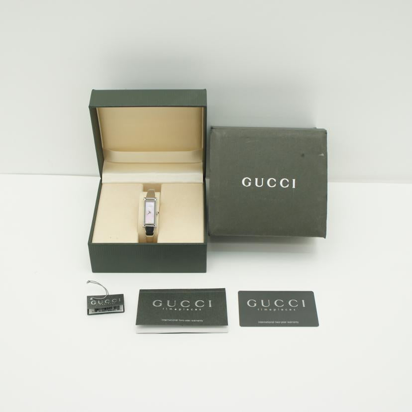 GUCCI グッチ/バングルウォッチ・ピンクシェル/レディース/クオーツ/1500L//089****/Bランク/84