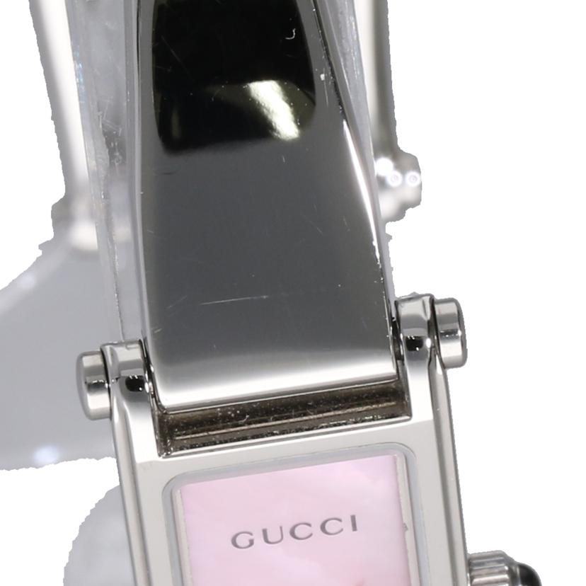 GUCCI グッチ/バングルウォッチ・ピンクシェル/レディース/クオーツ/1500L//089****/Bランク/84