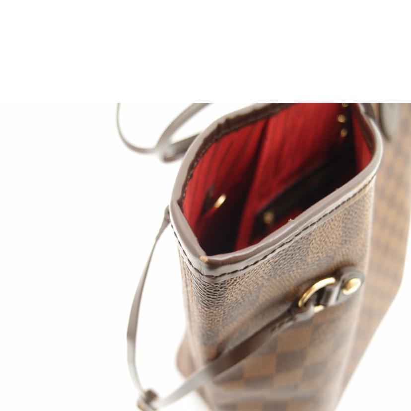 LOUIS VUITTON ルイヴィトン ルイ・ヴィトン ビトン 市松模様 ブラウン 茶 ショルダーバッグ ハンドバッグ トートバッグ メンズ レディース 定番 人気 LV 肩がけ/旧型ネヴァーフルMM/ダミエ・エベヌ/N51105//CA0***/Aランク/69