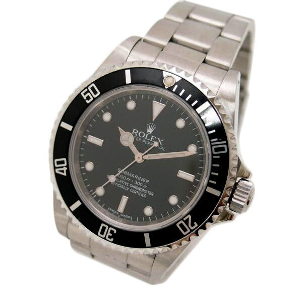 ROLEX ロレックス 黒サブ 腕時計 2010年頃製造 ステンレス 黒文字盤 メンズ 自動巻き ほぼ新品/サブマリーナ・ノンデイト・ブラック/G番/14060M//G11**********/SAランク/69