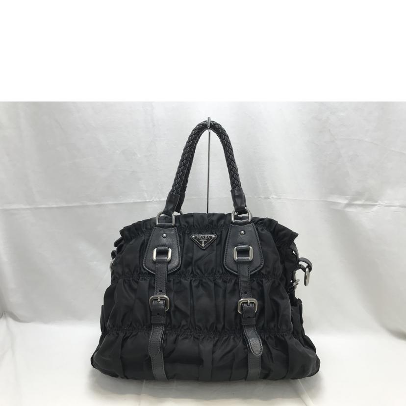 PRADA プラダ/ナイロンギャザーハンドバッグ//Bランク/51