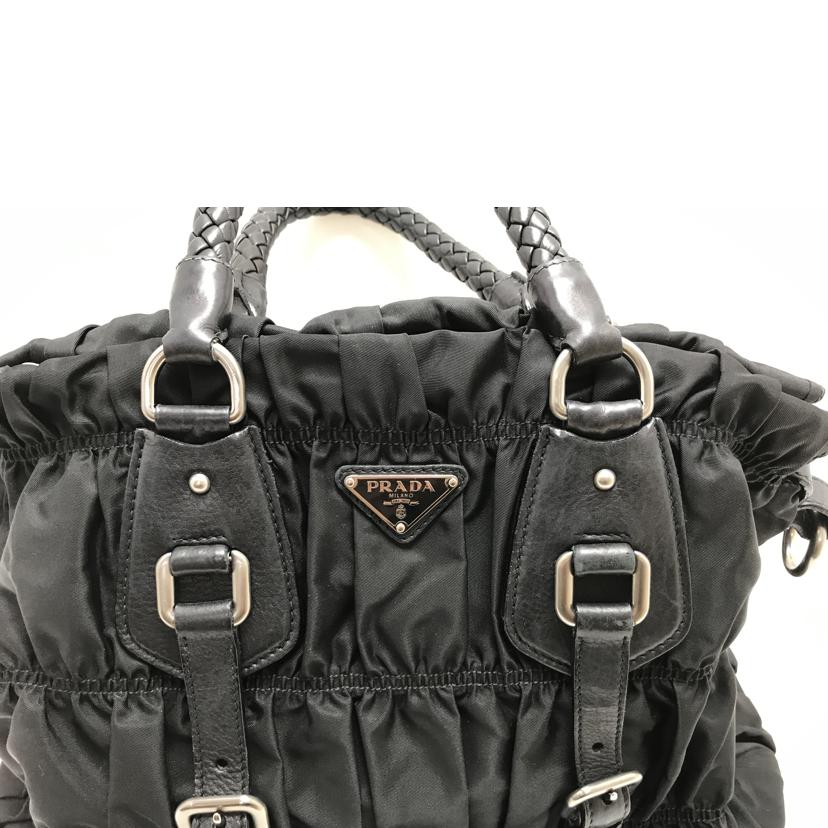 PRADA プラダ/ナイロンギャザーハンドバッグ//Bランク/51