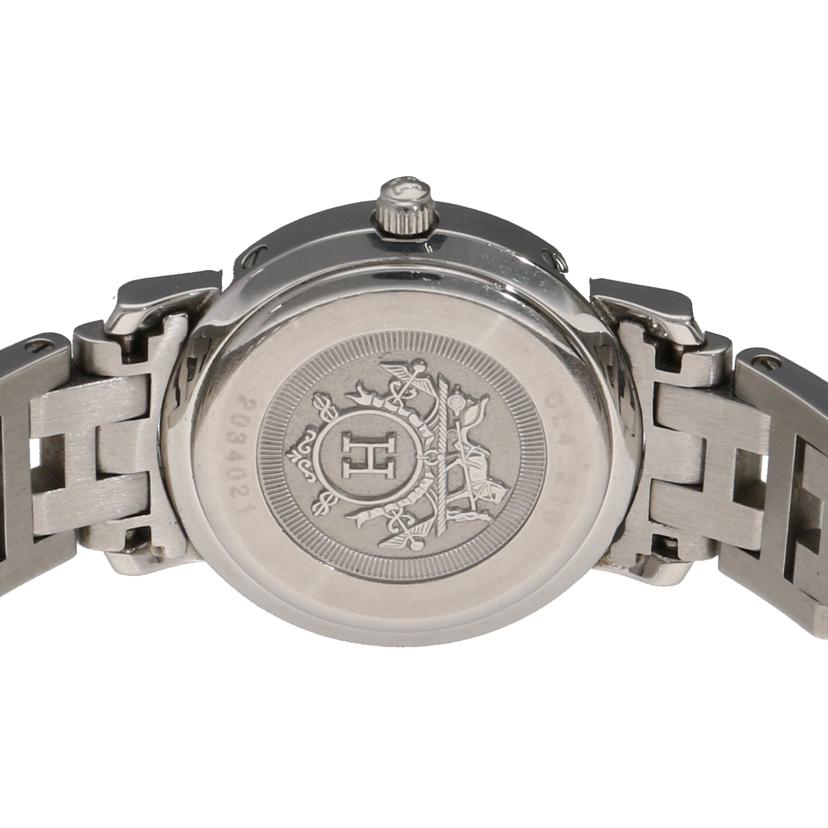 HERMES エルメス/クリッパー・グレー/レディース/クオーツ/CL4.210//203****/Bランク/93
