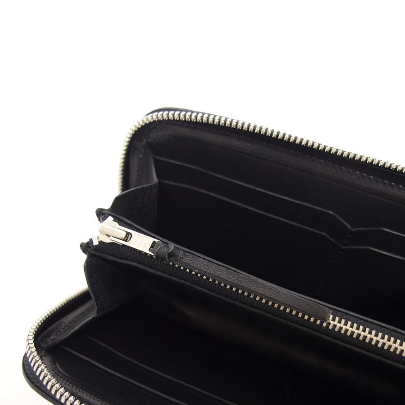 PAILOT RIVER パイロットリバー ロングウォレット シュリンクレザー サドルレザー/ラウンドファスナー長財布/ブラック/LP2000-PRFS//Aランク/04