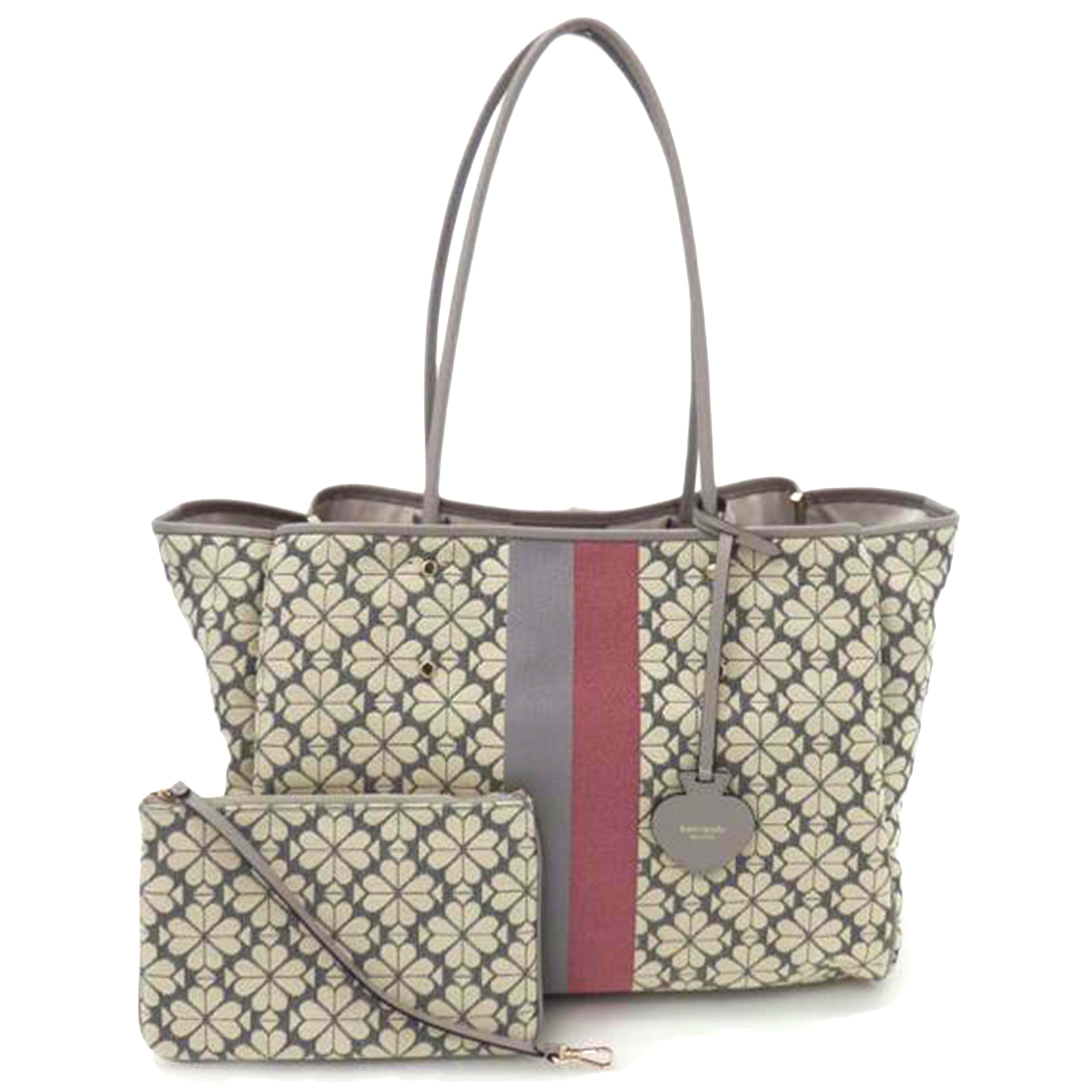 Kate Spade Kate spade/スペードフラワージャガードストライプエブリシングラージトートバッグ/PXRUB272//ABランク/88