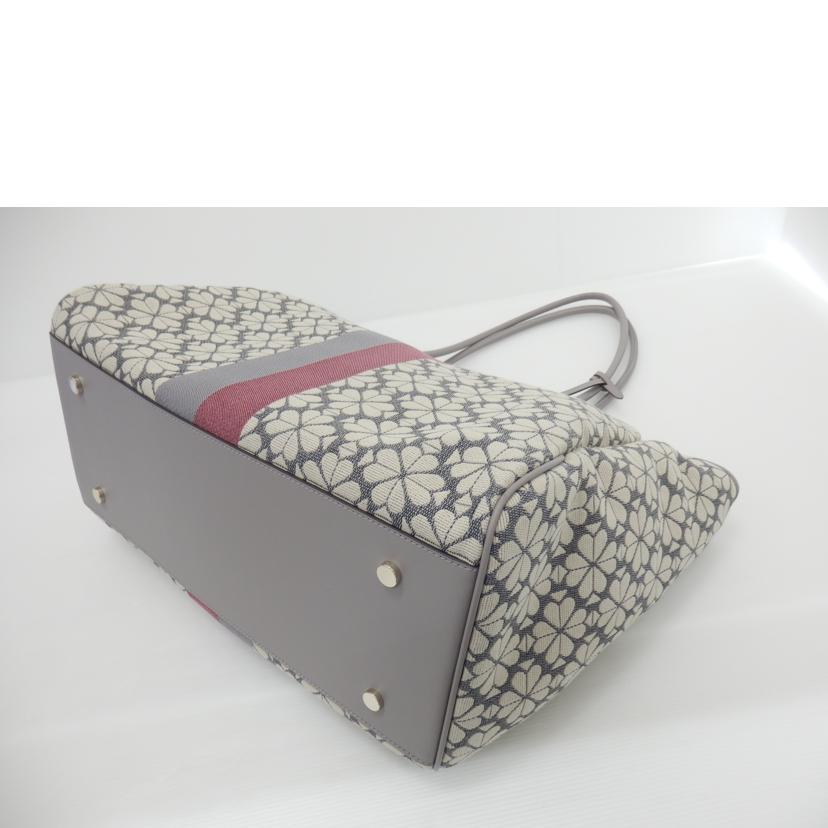 Kate Spade Kate spade/スペードフラワージャガードストライプエブリシングラージトートバッグ/PXRUB272//ABランク/88