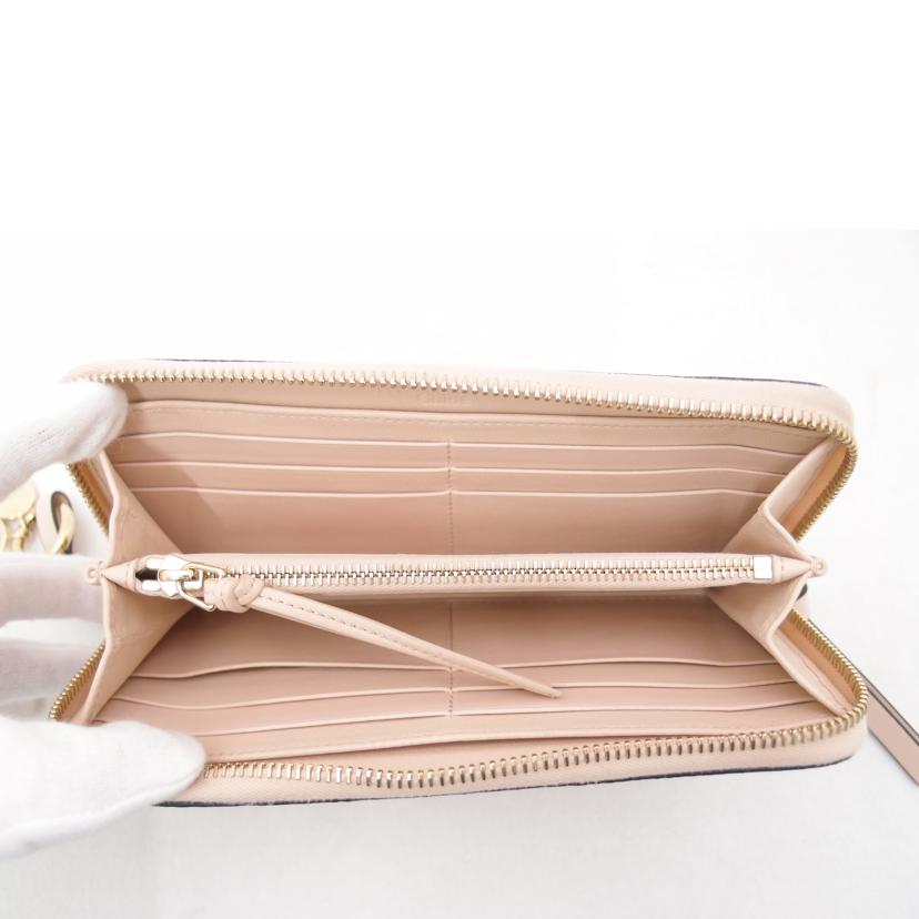 Chloe クロエ レディース チャーム付/レザーラウンドファスナー長財布/ピンク/CHC21WP941//D2G***/SAランク/69