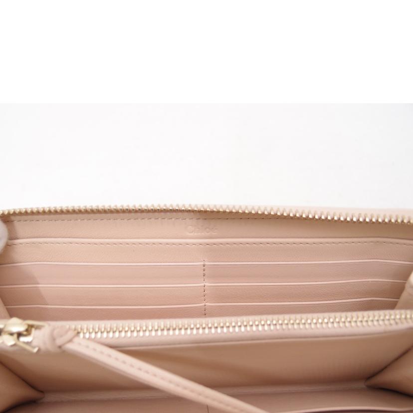 Chloe クロエ レディース チャーム付/レザーラウンドファスナー長財布/ピンク/CHC21WP941//D2G***/SAランク/69