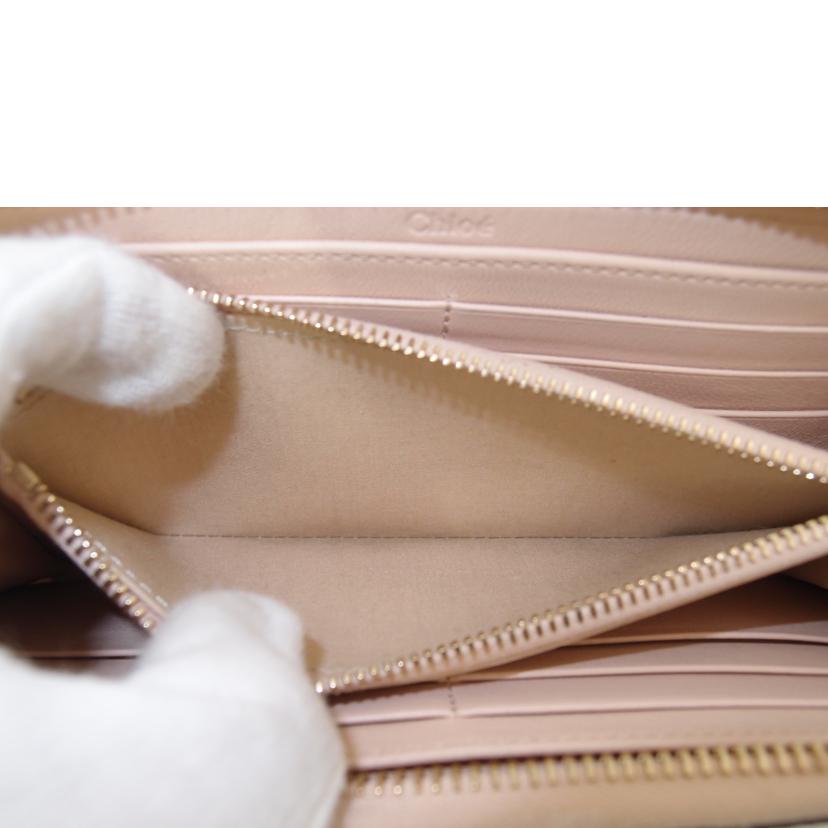 Chloe クロエ レディース チャーム付/レザーラウンドファスナー長財布/ピンク/CHC21WP941//D2G***/SAランク/69