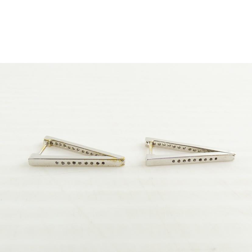 K18WGダイヤピアス0.30//ABランク/64