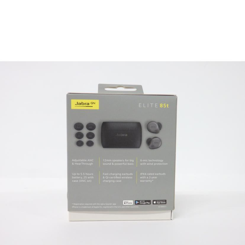 Jabra ジャブラ/ワイヤレスイヤホン/ELITE 85t//Sランク/70