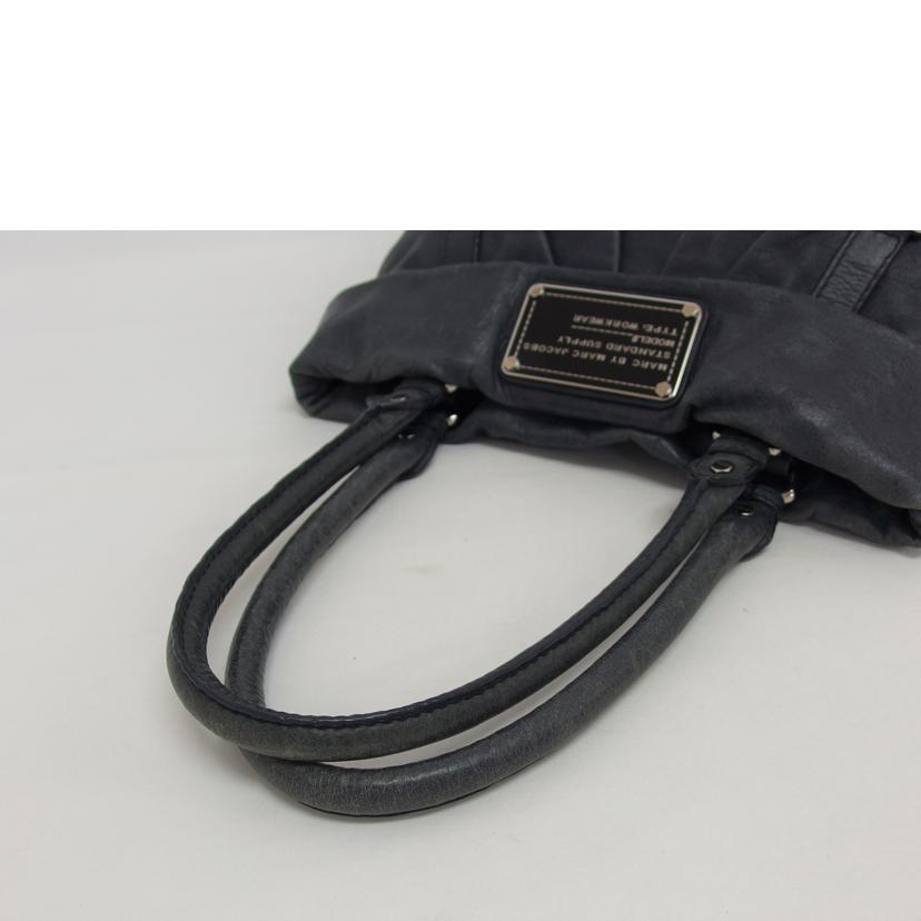MARC BY MARC JACOBS マーク バイ マーク ジェイコブス/レザートートバッグ/グレー//Bランク/04