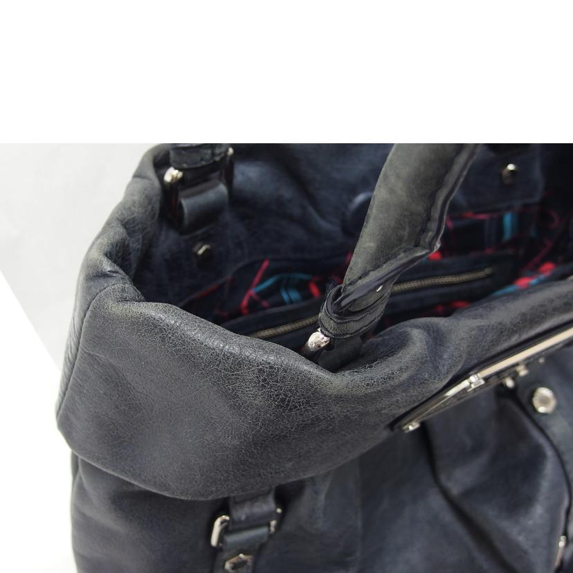 MARC BY MARC JACOBS マーク バイ マーク ジェイコブス/レザートートバッグ/グレー//Bランク/04