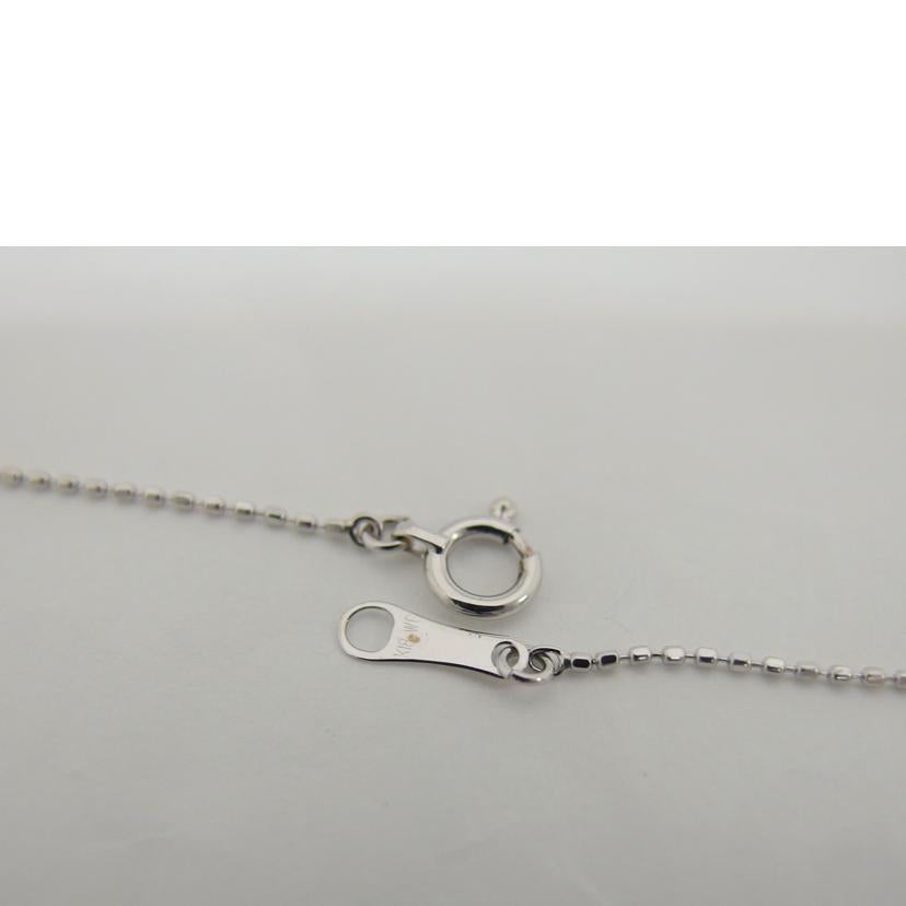 K18WG/K18WGフラワーデザインダイヤネックレス/3.5g//D0.07ct/Aランク/04