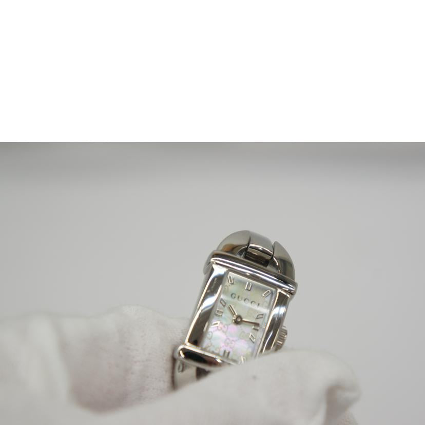 GUCCI グッチ/シェル文字盤バングルウォッチ/クォーツ/6800L//14162653/Bランク/05