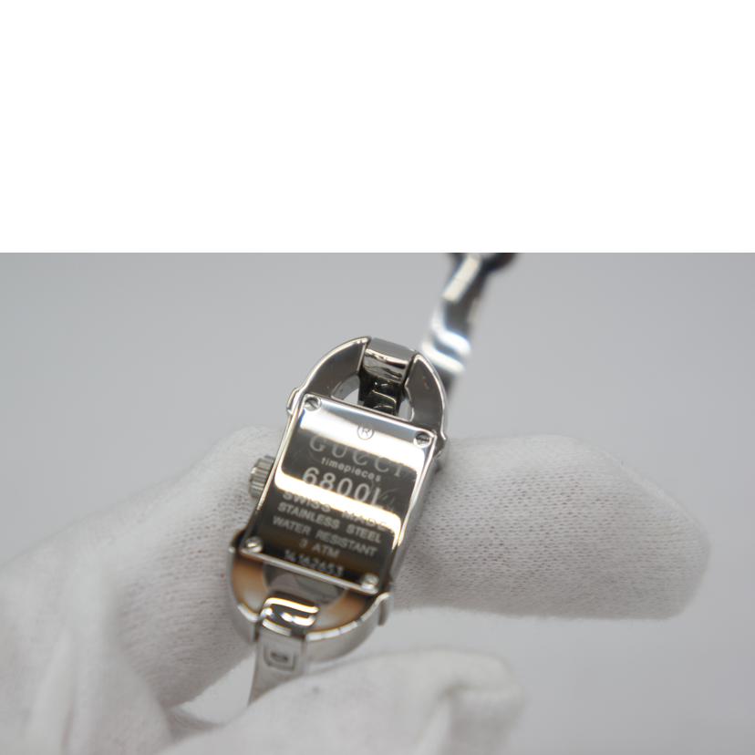 GUCCI グッチ/シェル文字盤バングルウォッチ/クォーツ/6800L//14162653/Bランク/05