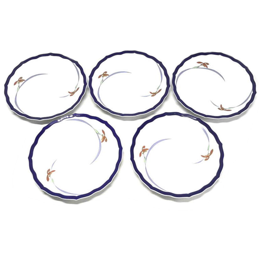 香蘭社 香蘭社/オーキッドレース ケーキ皿 19.5cm 5枚セット//Aランク/51