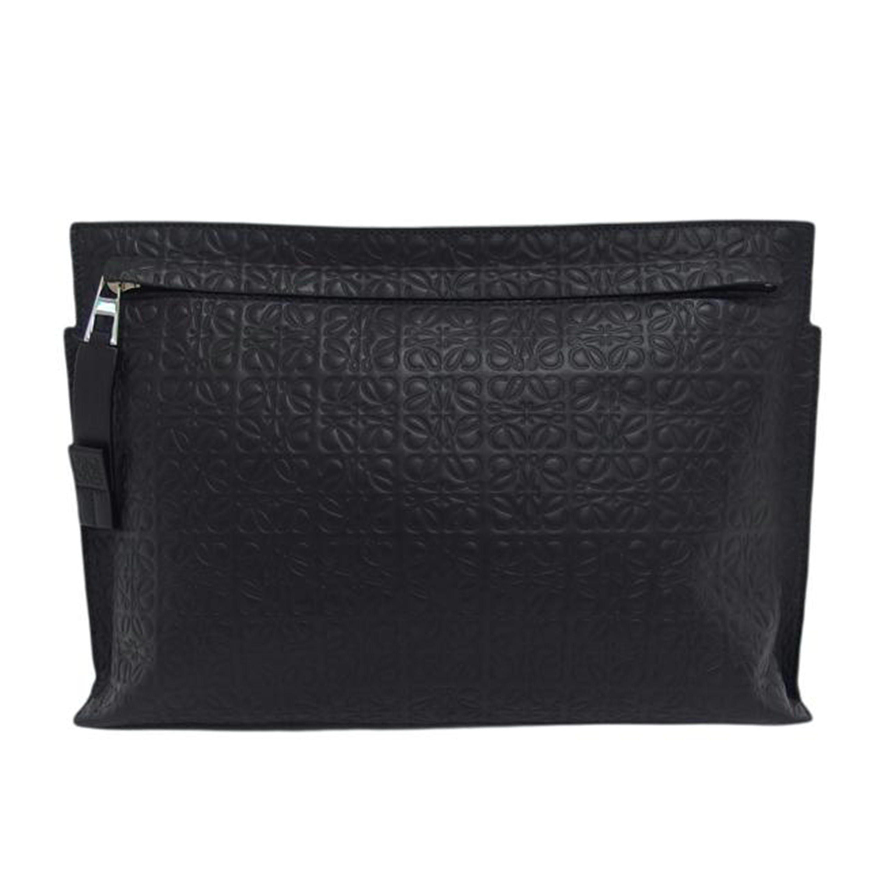 LOEWE ロエベ/Tポーチ/レザークラッチバッグ/ブラック//522006/Aランク/04