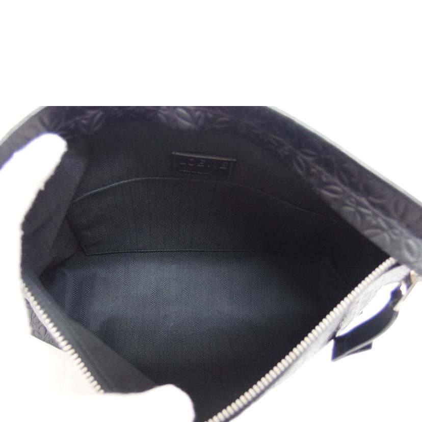 LOEWE ロエベ/Tポーチ/レザークラッチバッグ/ブラック//522006/Aランク/04