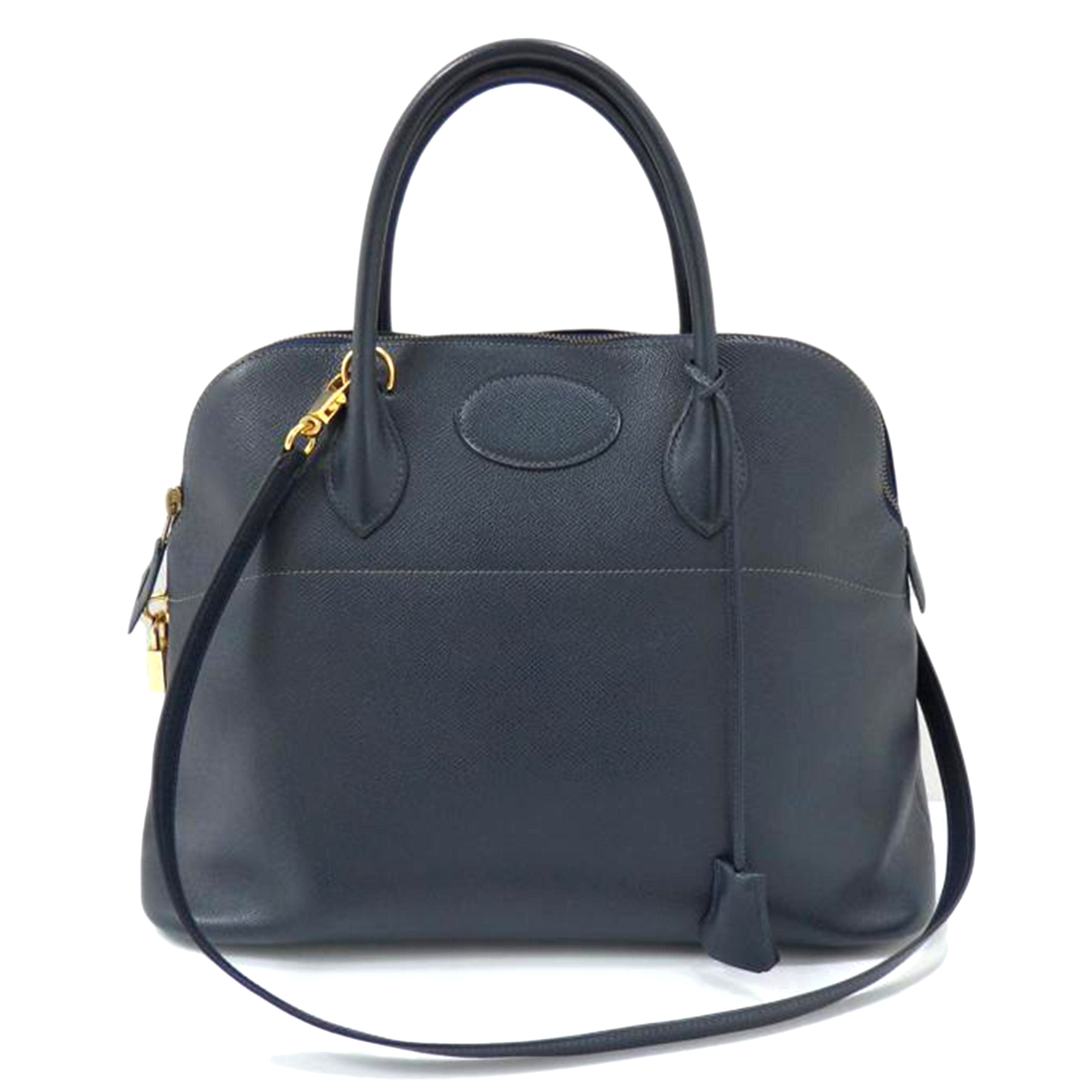 HERMES エルメス/ボリード37//〇W/Bランク/77