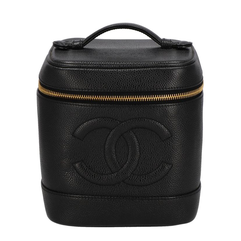 CHANEL シャネル/バニティ キャビアスキン/ブラック//541****/ABランク/01