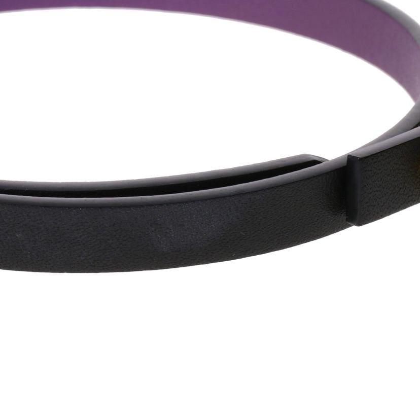 COACH コーチ アクセサリー ブランドアクセサリー バングル レザー レディース ブラック 黒 パープル 紫/リバーシブルレザーブレスレット/約55-59cm//ABランク/75