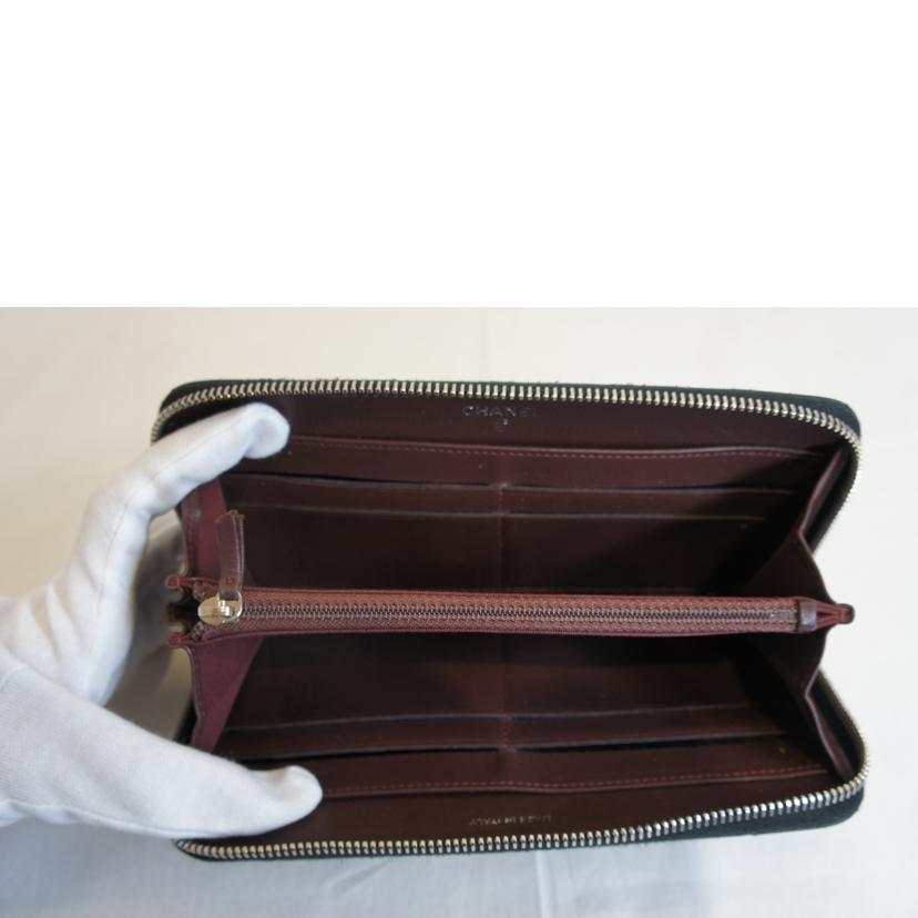 CHANEL シャネル/マトラッセラムスキンラウンドファスナー//19901015/Bランク/92