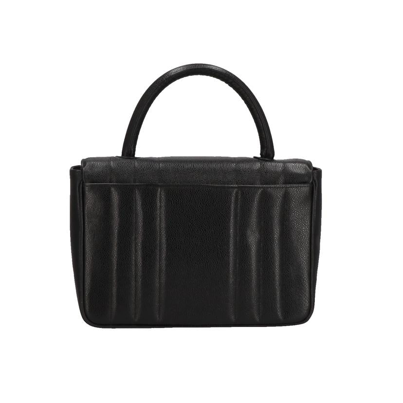 CHANEL シャネル/マドモアゼル ココマーク キャビアスキン ハンドバッグ/ブラック//460****/Bランク/01