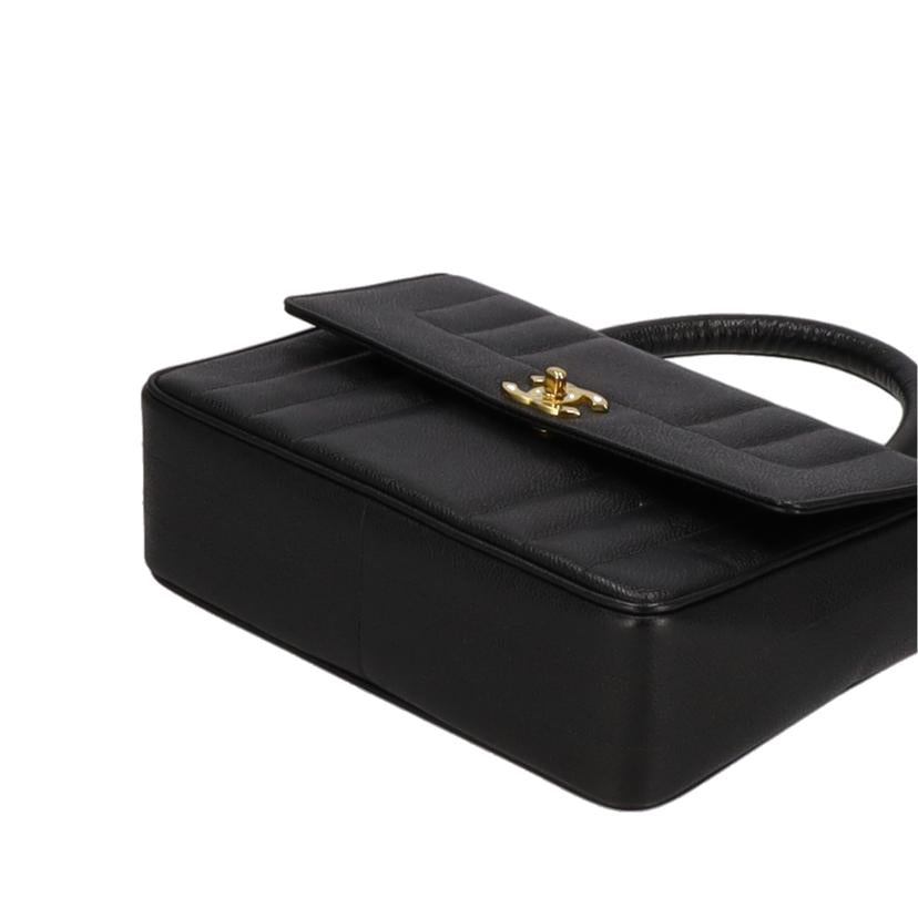 CHANEL シャネル/マドモアゼル ココマーク キャビアスキン ハンドバッグ/ブラック//460****/Bランク/01
