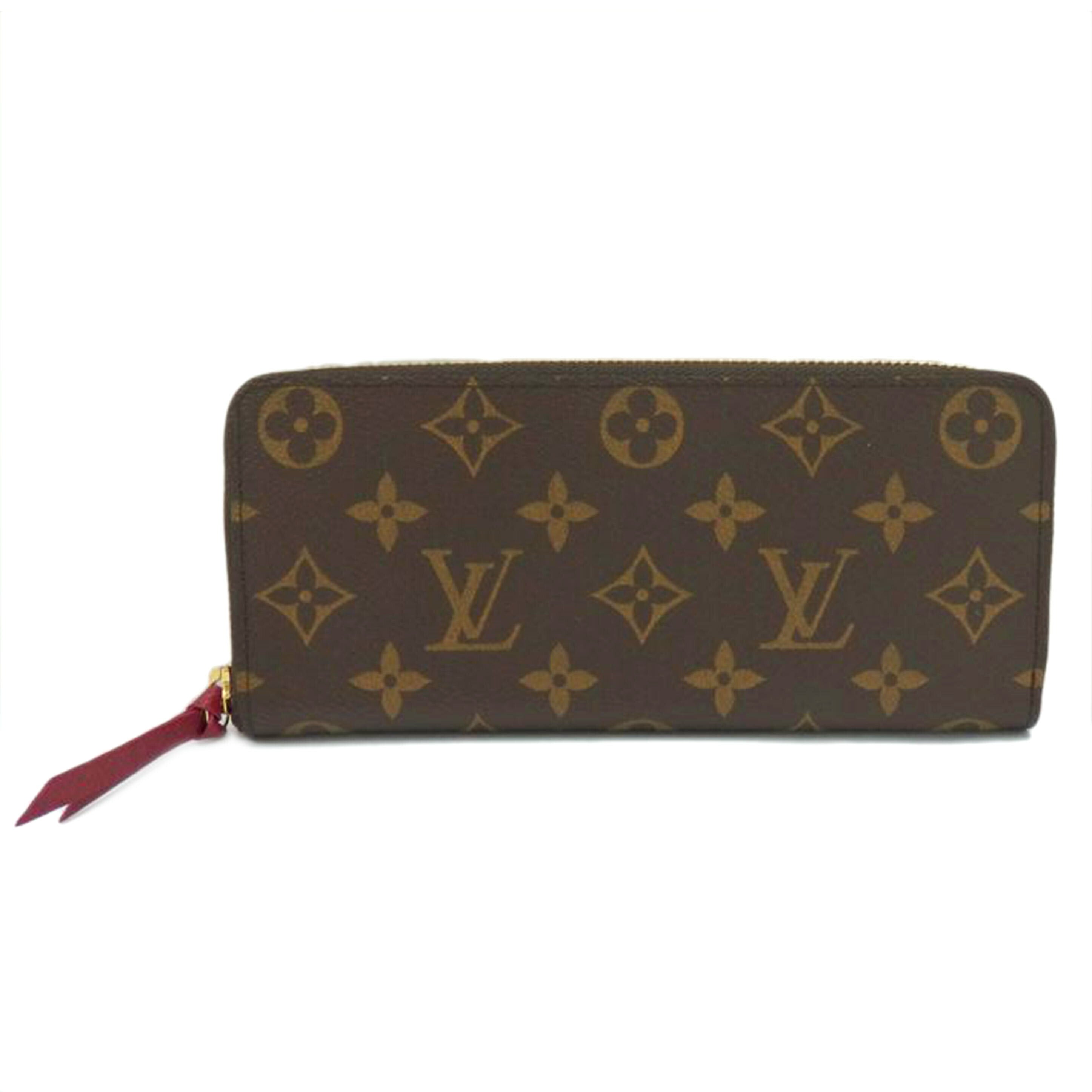 LV ルイヴィトン/ポルトフォイユ・クレマンス/モノグラム/フューシャ/M60742//IC/Aランク/77