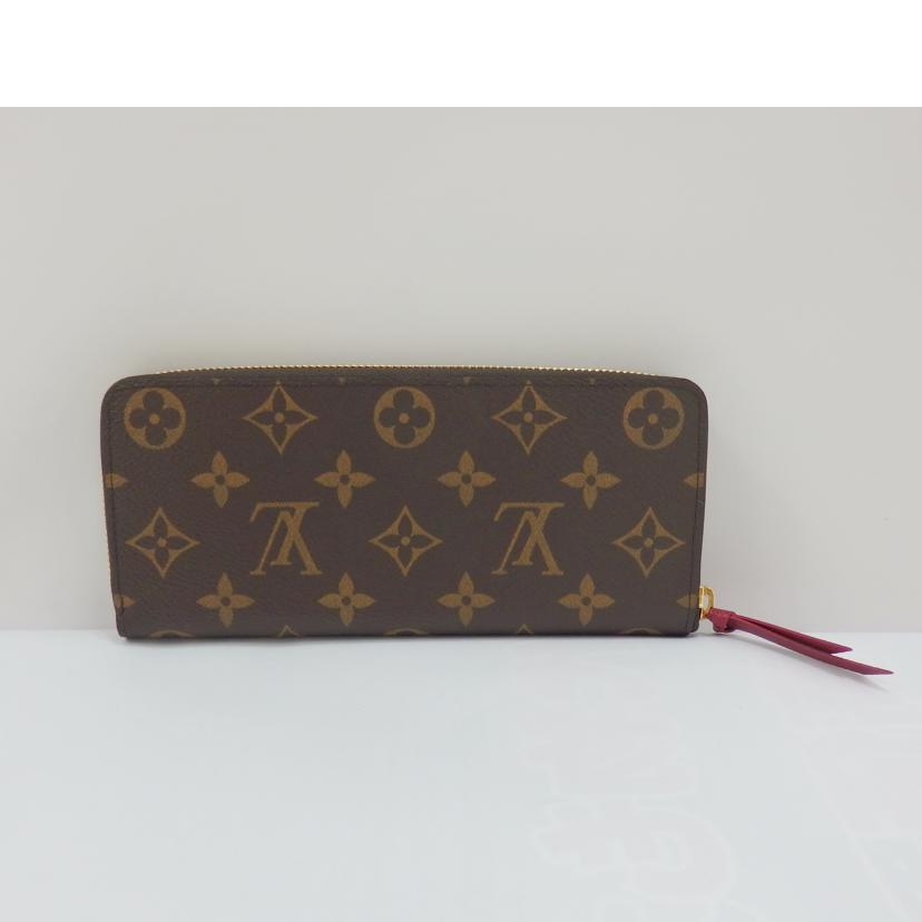 LV ルイヴィトン/ポルトフォイユ・クレマンス/モノグラム/フューシャ/M60742//IC/Aランク/77