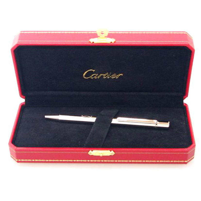 Cartier カルティエ/マスト パラディウム フィニシュ ロゴ刻印入りツイスト式ボールペン//ABランク/76