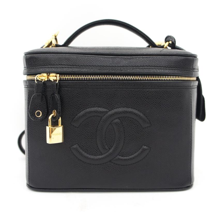 CHANEL シャネル/キャビアスキンココマークバニティ2WAYバック//405****/ABランク/75