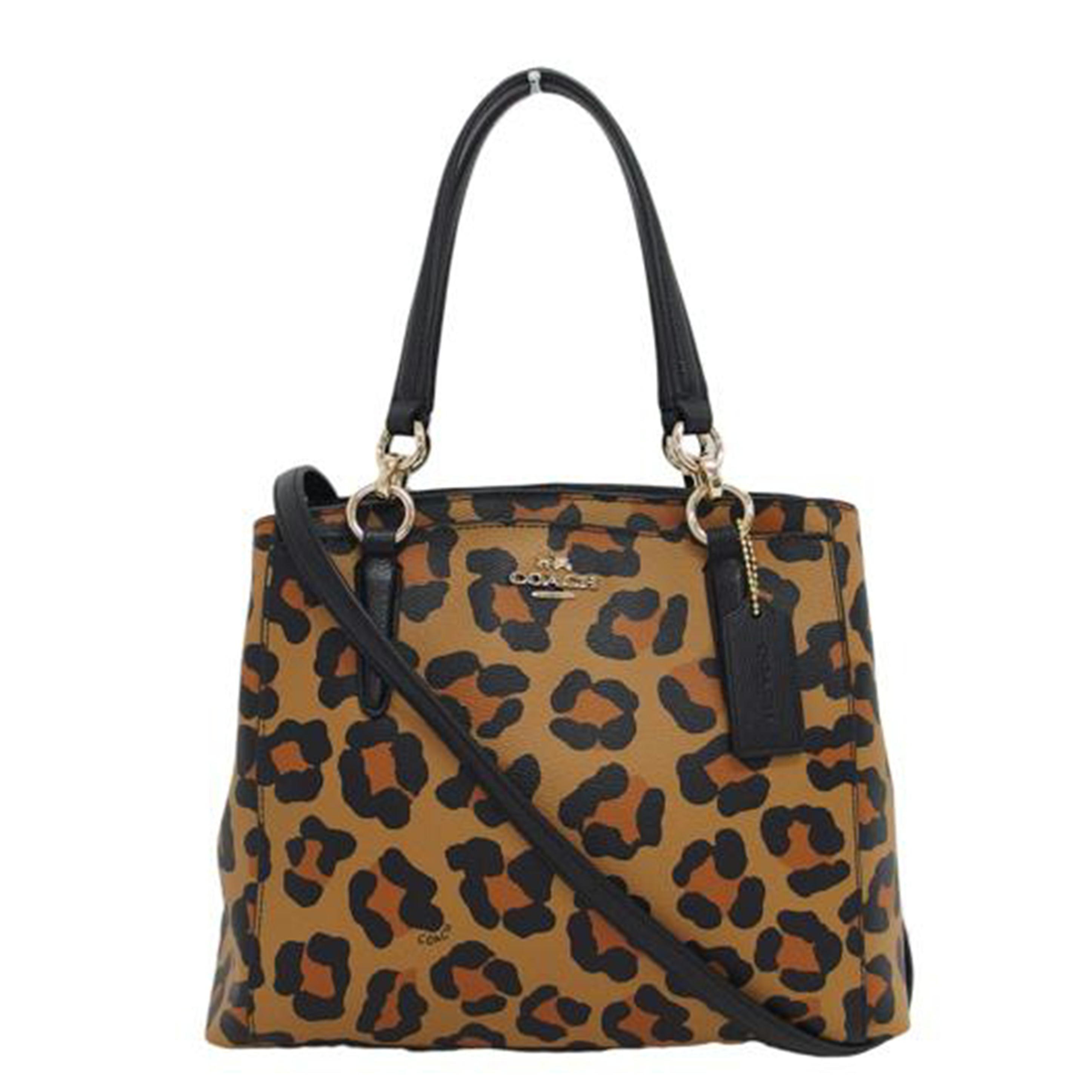 COACH コーチ トートバッグ ハンドバッグ/レオパード柄2WAYショルダーバッグ/F36212//G15**/Aランク/04