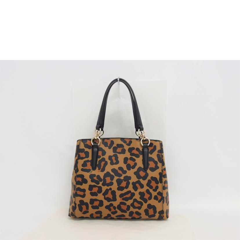 COACH コーチ トートバッグ ハンドバッグ/レオパード柄2WAYショルダーバッグ/F36212//G15**/Aランク/04