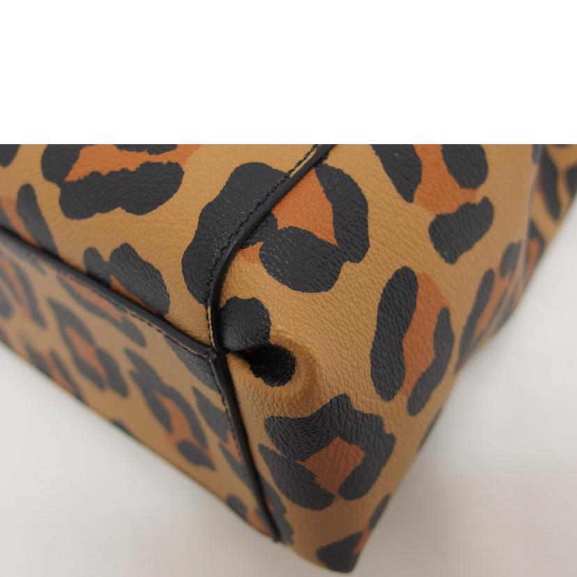 COACH コーチ トートバッグ ハンドバッグ/レオパード柄2WAYショルダーバッグ/F36212//G15**/Aランク/04