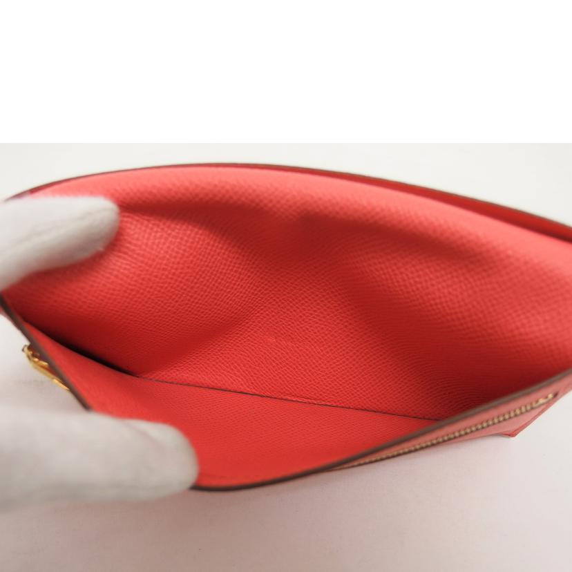 HERMES エルメス 長財布 ゴールド金具/ベアンデュプリ/ヴォーエプソン/三つ折り財布/ピンク系//□刻印****/Bランク/04