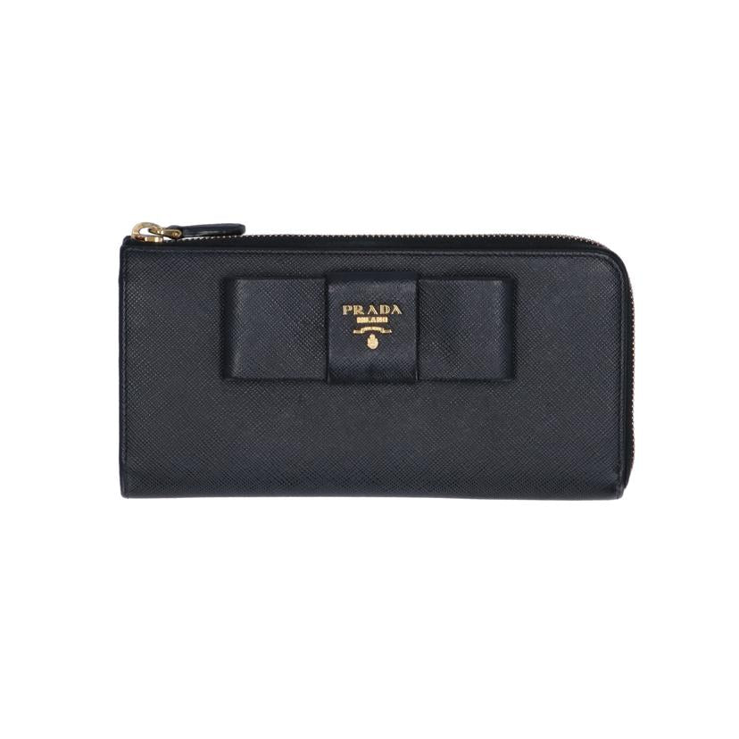 PRADA プラダ/L字ファスナー長財布 /1M1183//Bランク/75