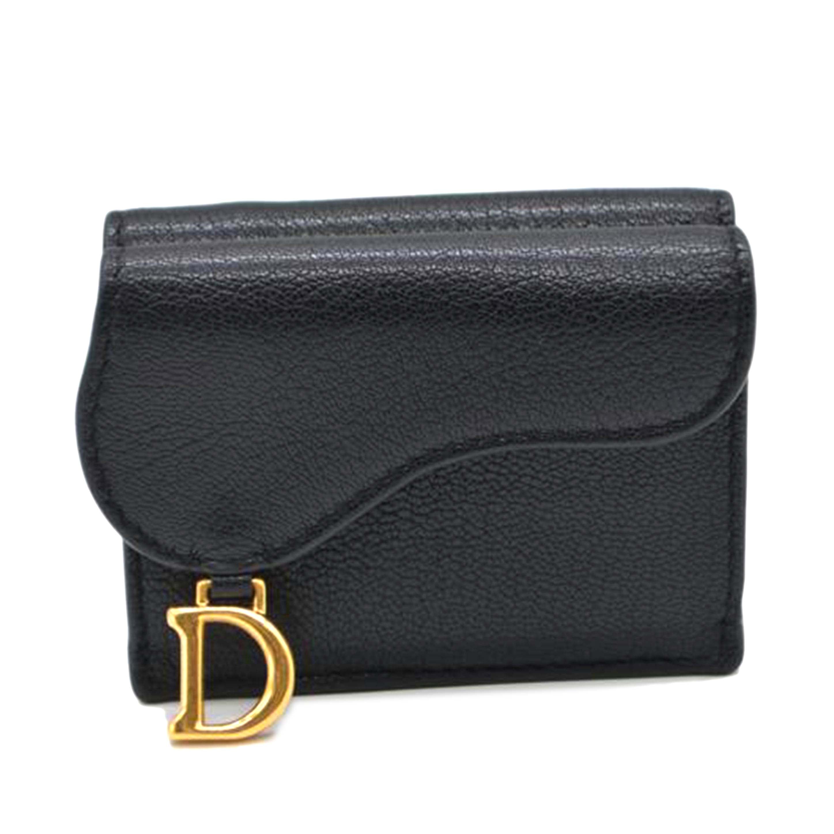 Christian Dior ディオール/サドルコンパクトカーフレザー財布/S5653CBAA//43-MA-0271/ABランク/89