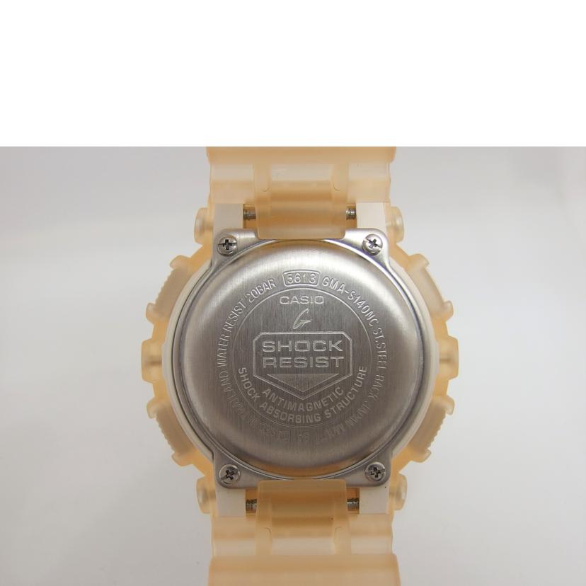 CASIO カシオ ジーショック ミッドサイズ/G-SHOCKスケルトン/デジアナウォッチ/クォーツ/GMA-S140NC-7AJF//Aランク/04