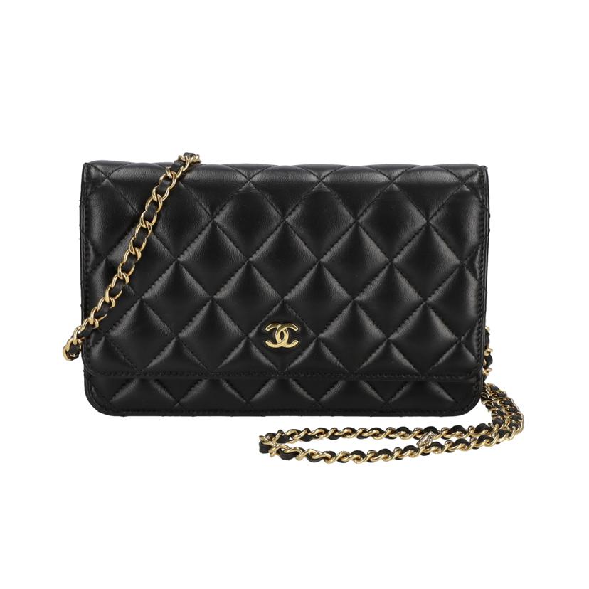 CHANEL シャネル/マトラッセラムスキンチェーンウォレット//T05*****/Aランク/75