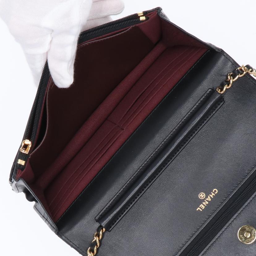 CHANEL シャネル/マトラッセラムスキンチェーンウォレット//T05*****/Aランク/75