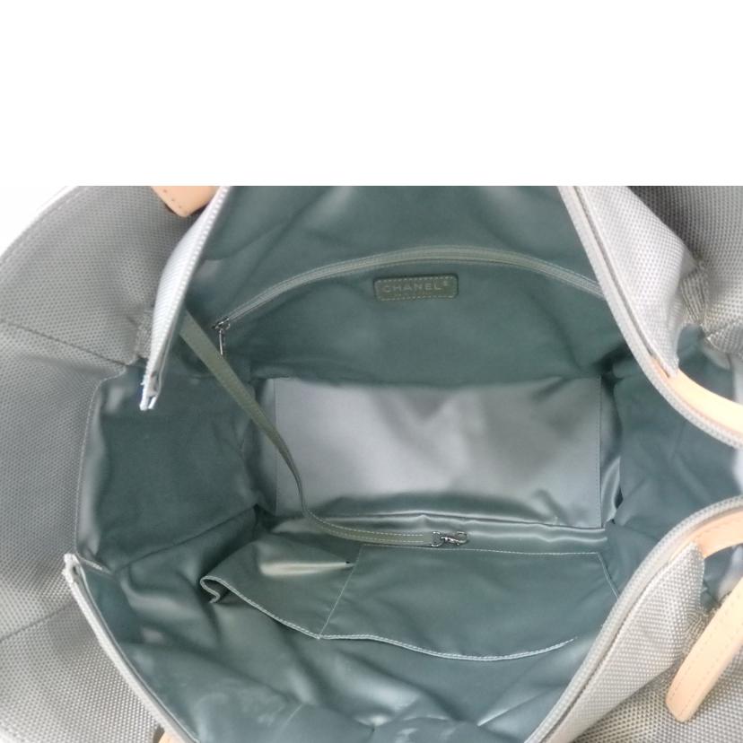 CHANEL シャネル/パリビアリッツトートMM/紺色系×水色/A34209//13511091/ABランク/84