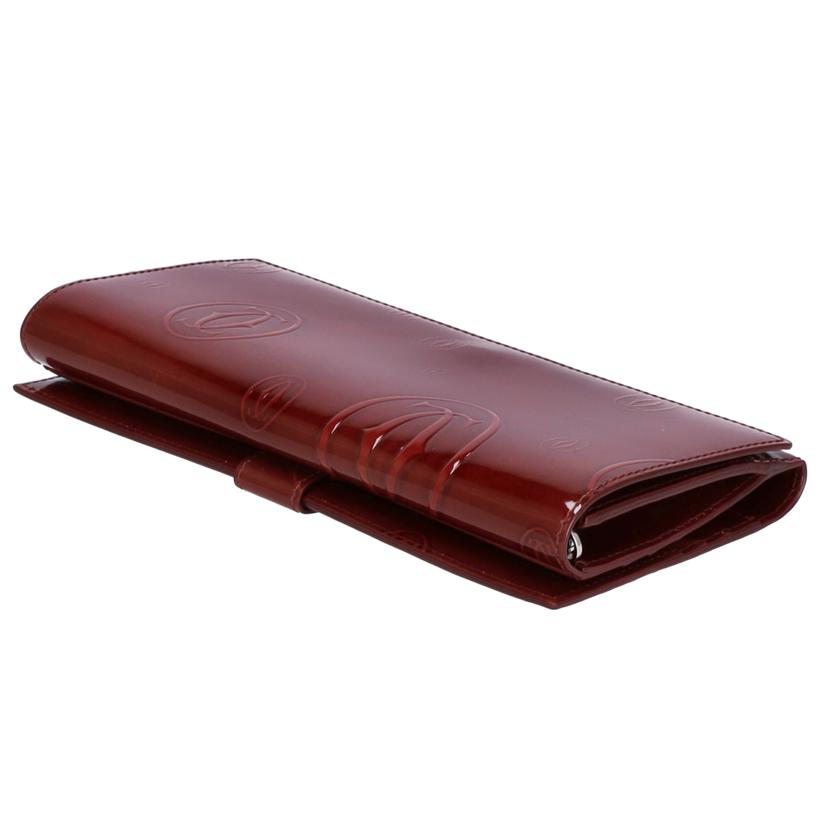 Cartier カルティエ 財布 ブランド財布 長財布 二つ折り財布 ロングウォレット レディース レッド 赤/ハッピーバースデー二つ折り長財布/L3001515//7613268701614/ABランク/75