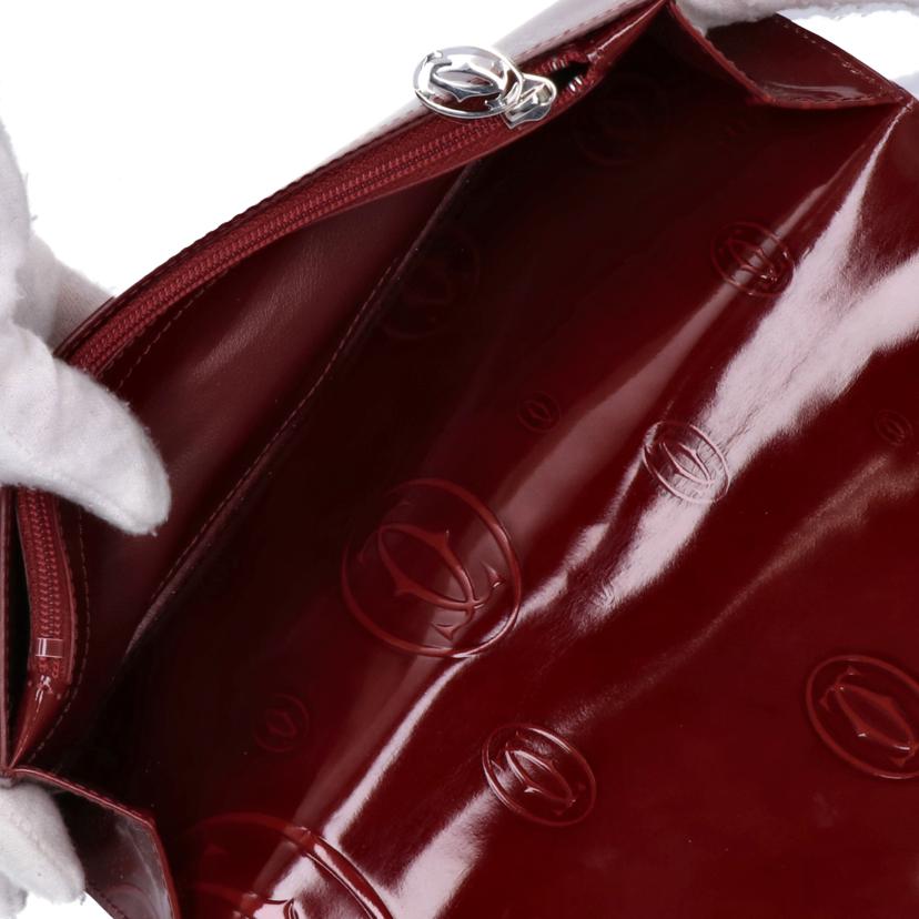 Cartier カルティエ 財布 ブランド財布 長財布 二つ折り財布 ロングウォレット レディース レッド 赤/ハッピーバースデー二つ折り長財布/L3001515//7613268701614/ABランク/75