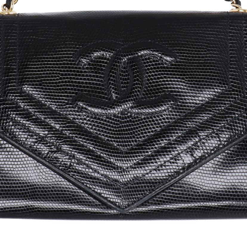 CHANEL シャネル/ココマークリザードチェーンショルダー//3622377/Bランク/75