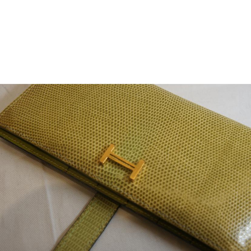 HERMES エルメス/ベアンスフレ/リザード//□F/Bランク/92