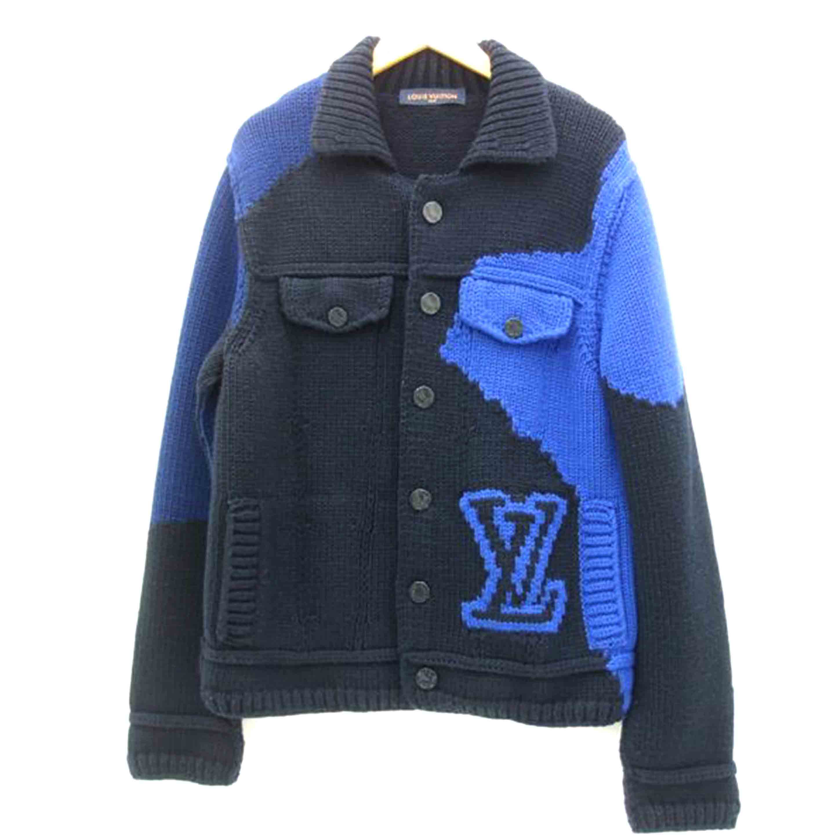 LV ルイ・ヴィトン/ヴァージルアブローLV刺繍インタルシアボタン ニットカーディガン/RM202M UTF HJN06W//Aランク/69